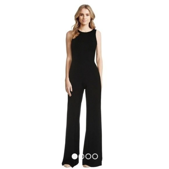 Alice + Olivia Pants - Alice + Olivia By Stacey Bendet AIR Black Judee Racer Back Jumpsuit Size 4